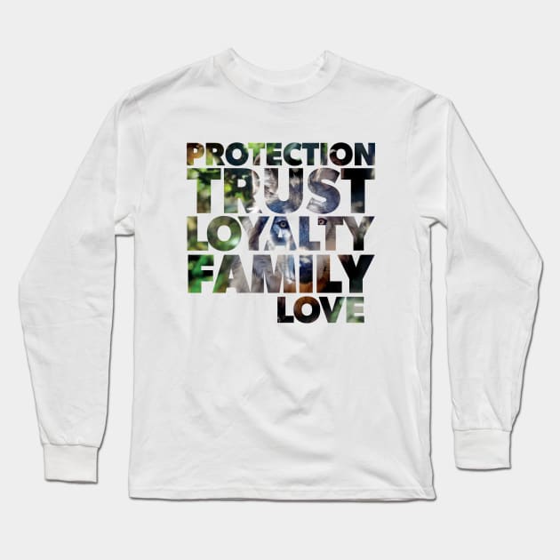 Your Wolf guide - giving protection, trust, loyalty, family and love Long Sleeve T-Shirt by Cimbart